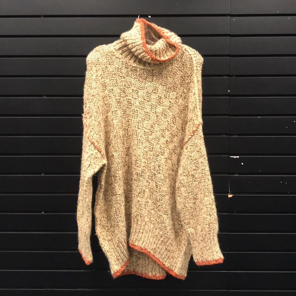 Free People Oversized Turtleneck Sweater